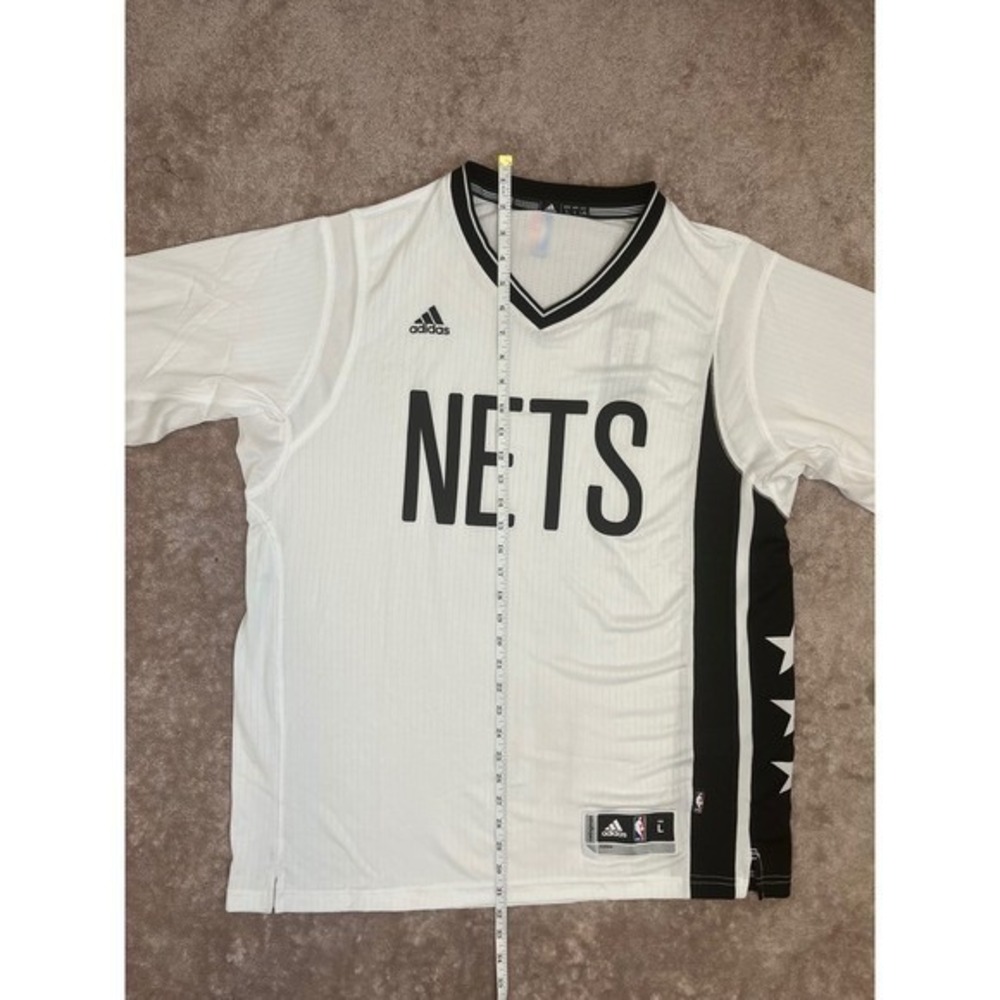 Adidas‎ Brooklyn Nets NBA Pride Swingman Jersey White Mens Large - Picture 14 of 16